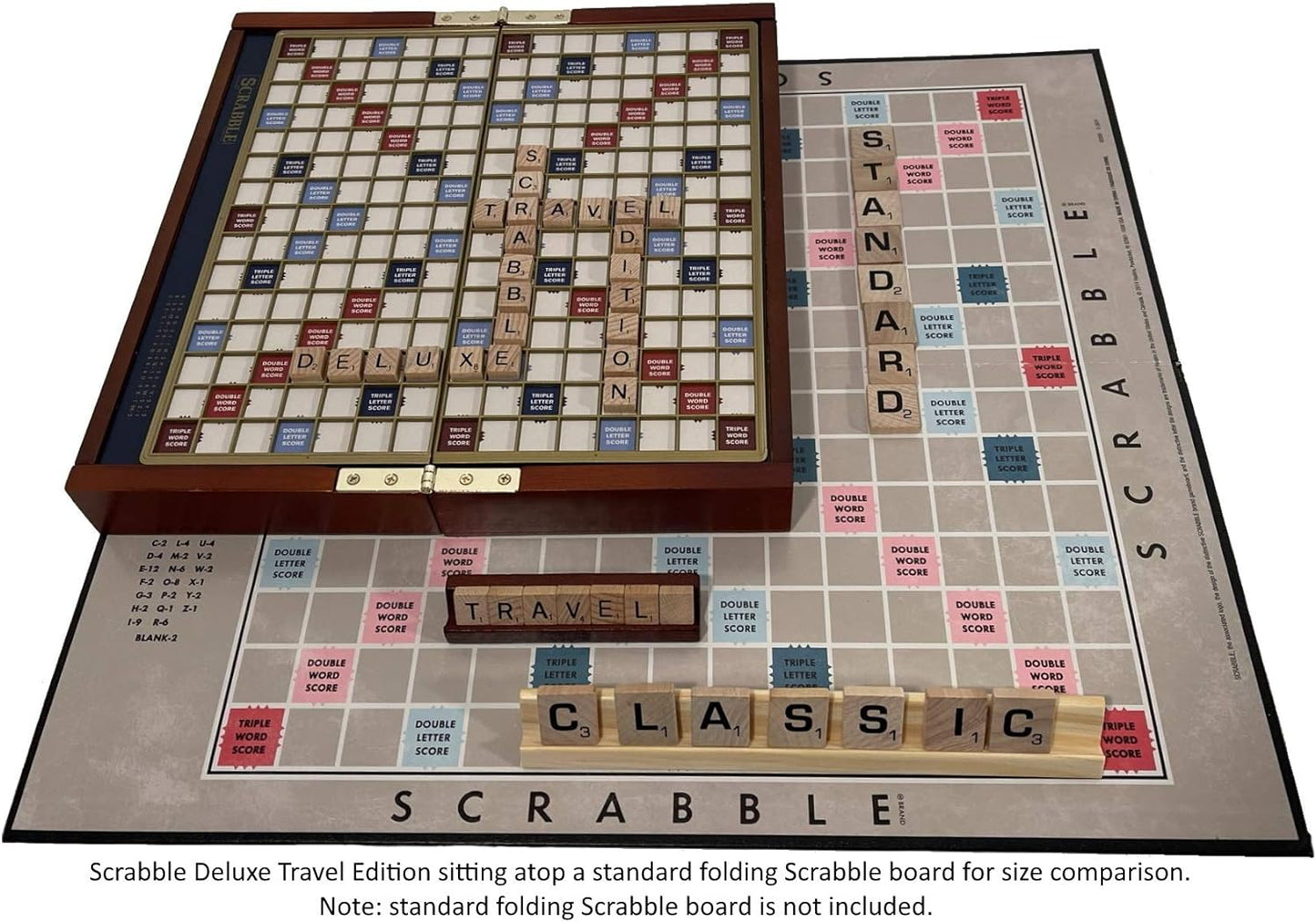 Scrabble Deluxe Travel Edition, 2 to 4 Players