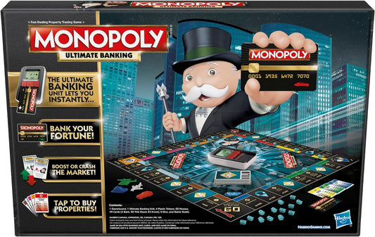 Gaming  Ultimate Banking Edition Board Game for Families and Kids Ages 8 and Up, Electronic Banking Unit