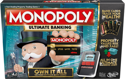 Gaming  Ultimate Banking Edition Board Game for Families and Kids Ages 8 and Up, Electronic Banking Unit